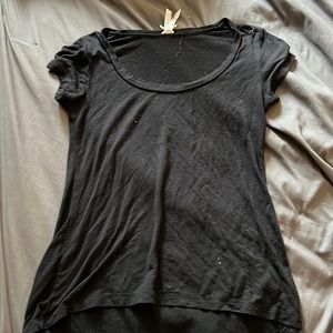 Plain black T shirt